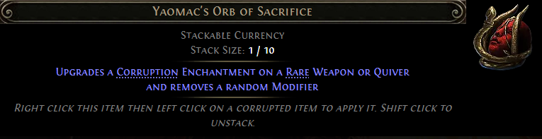 Yaomac&rsquo;s Orb of Sacrifice